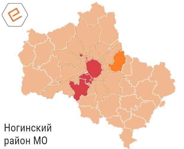 Карта ногинского района московской области с деревнями